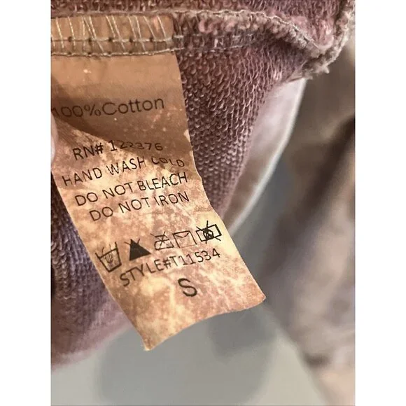 Mustard Seed Womens S Pullover Sweater Purple Ombré Long Sleeve 100% Cotton - Picture 7 of 10